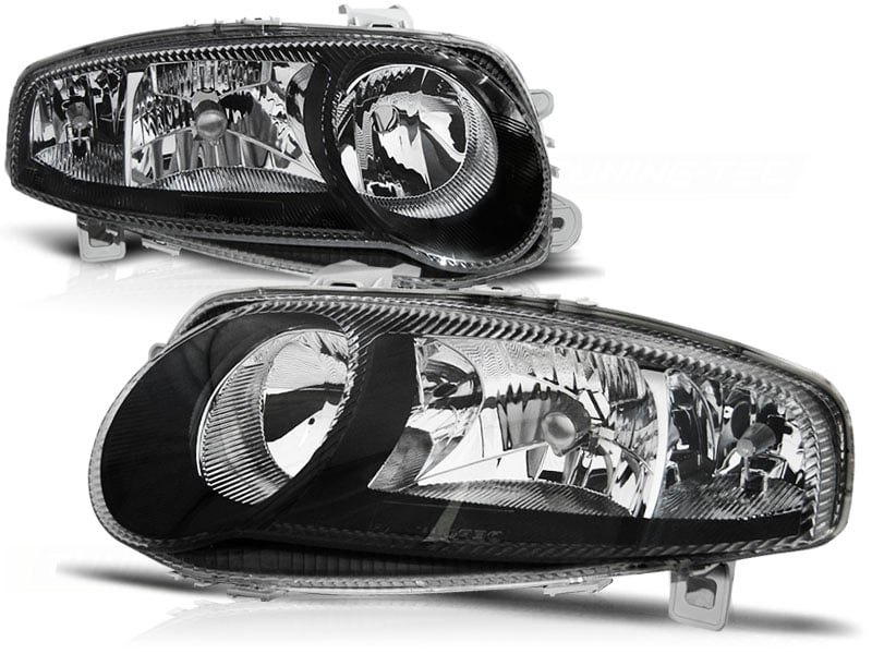 PAIR OF FRONT LIGHTS ALFA ROMEO 147 01-04 BLACK